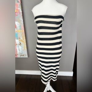 Zara Black and White Knit dress